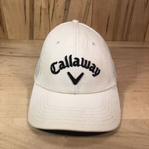 Callaway Golf Hat Cap Adult Strap Back White Black Logo Adjustable Mens